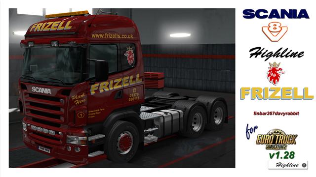 Scania V8 Highline – Frizell Texture (RJL)