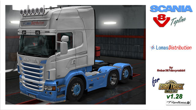 Scania V8 Topline – Lomas Distribution Texture (RJL)