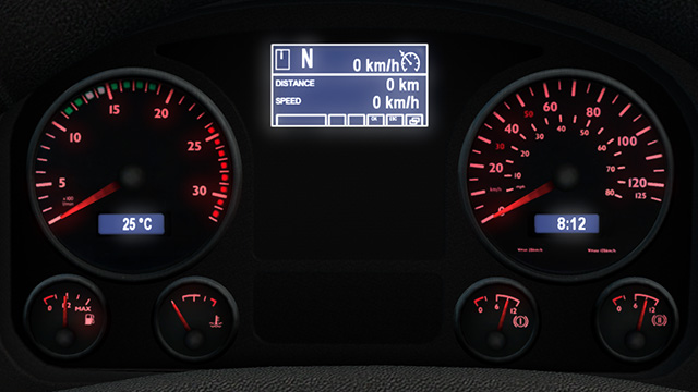 MAN TGX HD Gauges