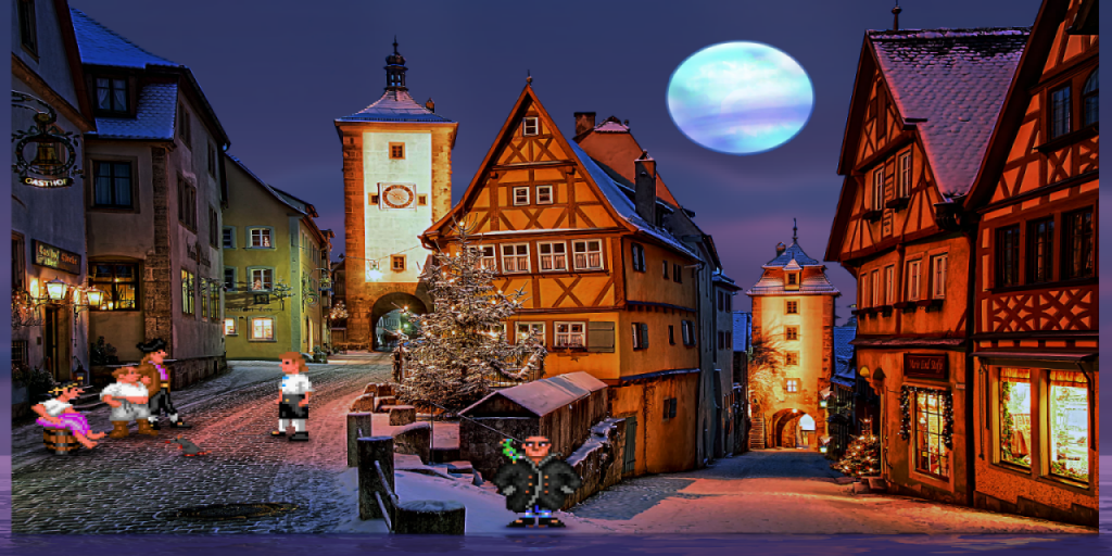 Melee Island town