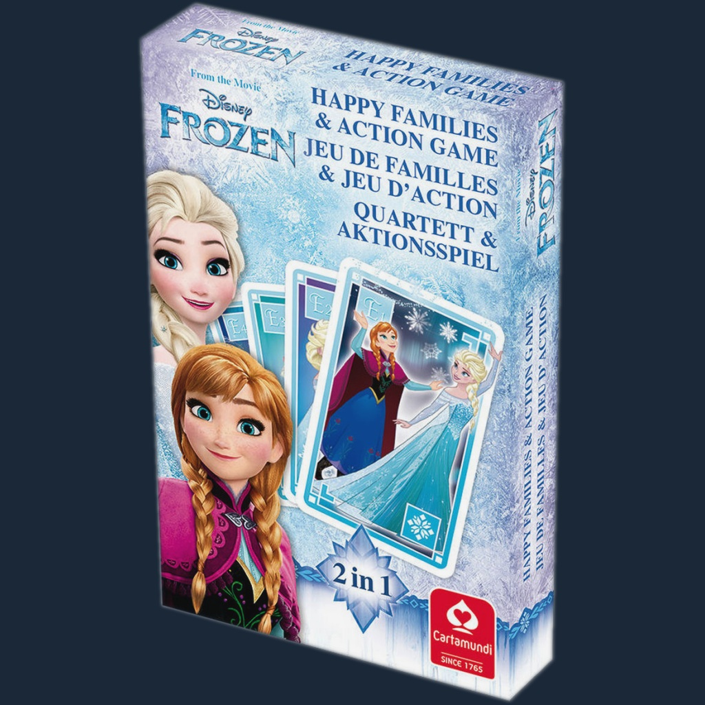 Disney Frozen 2-In-1 Happy Families & Action Game - Eiskönigin - Reine des Neiges