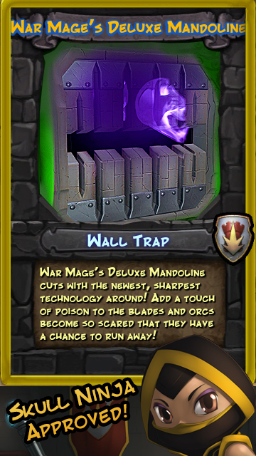 War Mage's Deluxe Mandoline | Wall Blades so sharp that Orcs fear them!