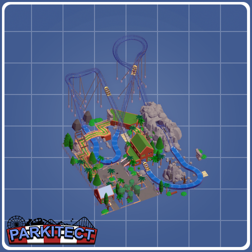Jungle river water coaster