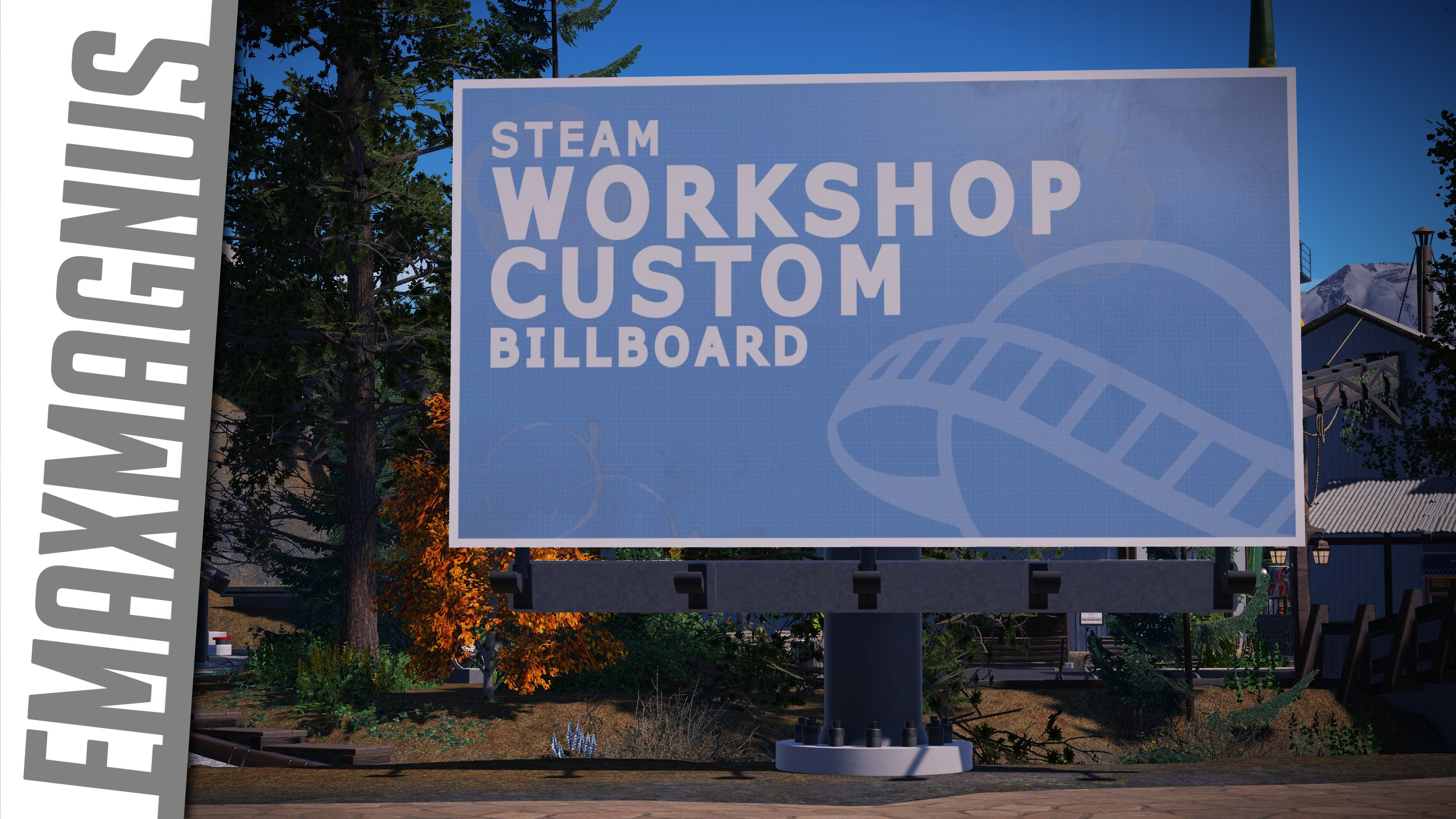 Custom billboard support with lighting