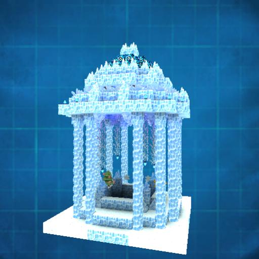 A Winter Ice Monument