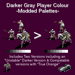 Dark Gray Team Colours - Palette Mods