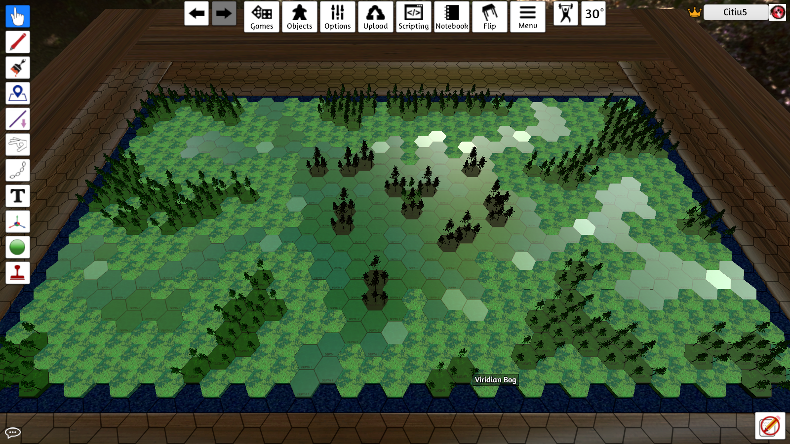 Citiu5 - Menacing Bog Battletech Map