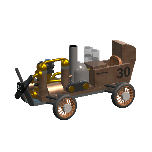 1930s Race Car 'Steam Power'