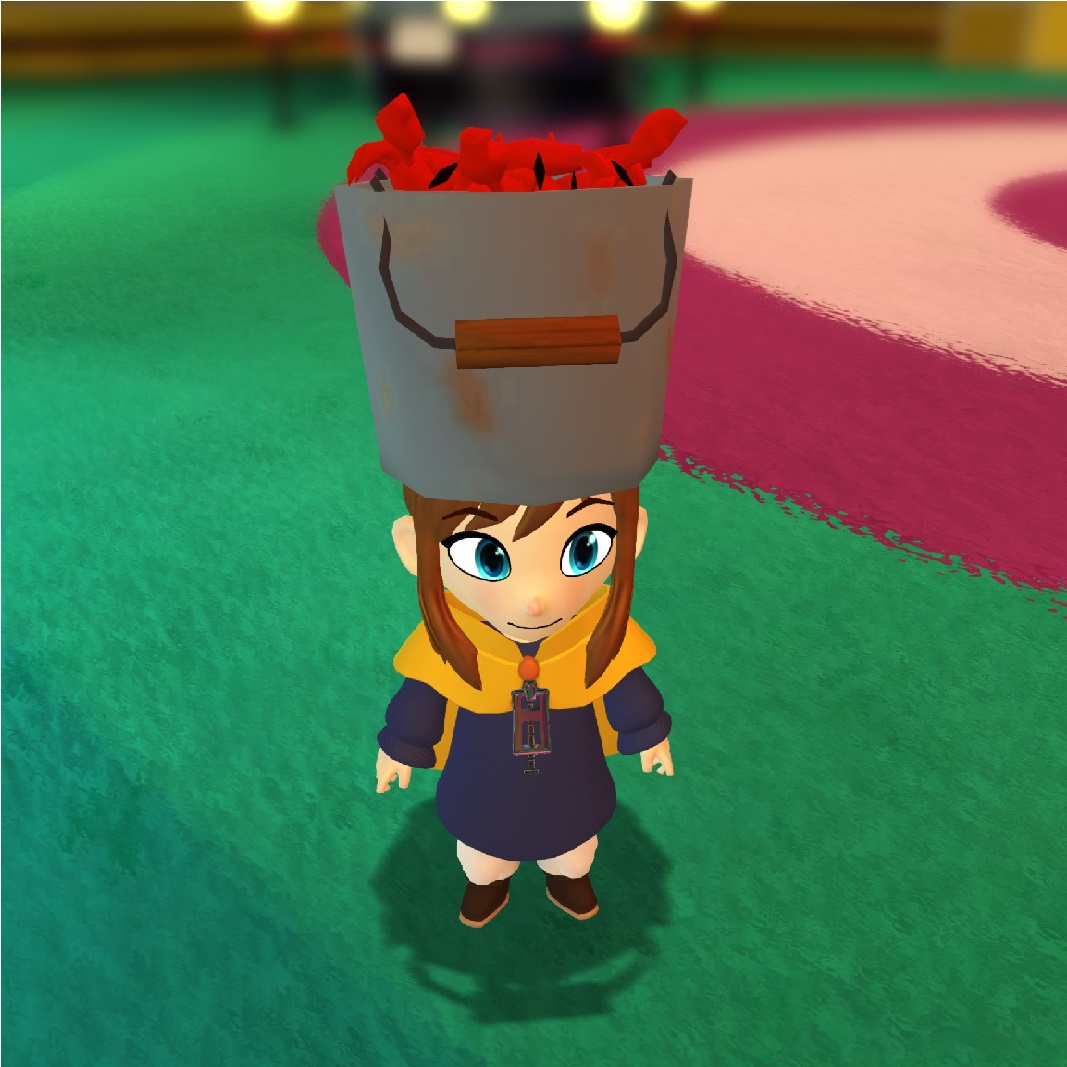 Hat Kid's Hat is a Bucket of Crabs