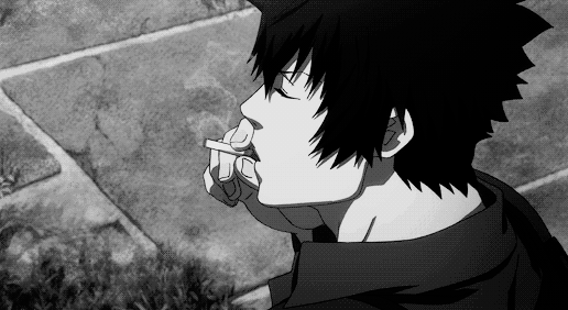 cigarette gif anime smoking on Make a Image tagged with 80s, gif