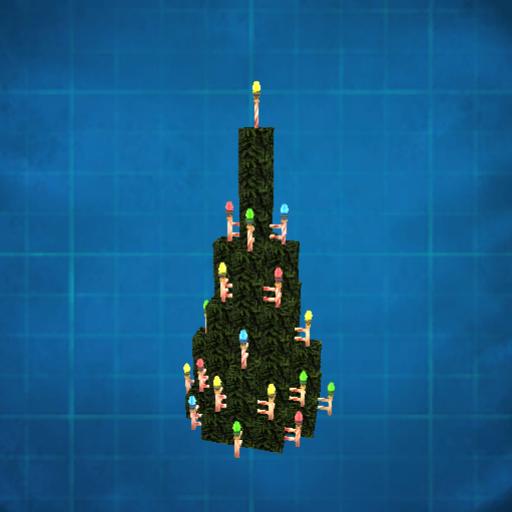 Small Christmas Tree with candy & colorful lights