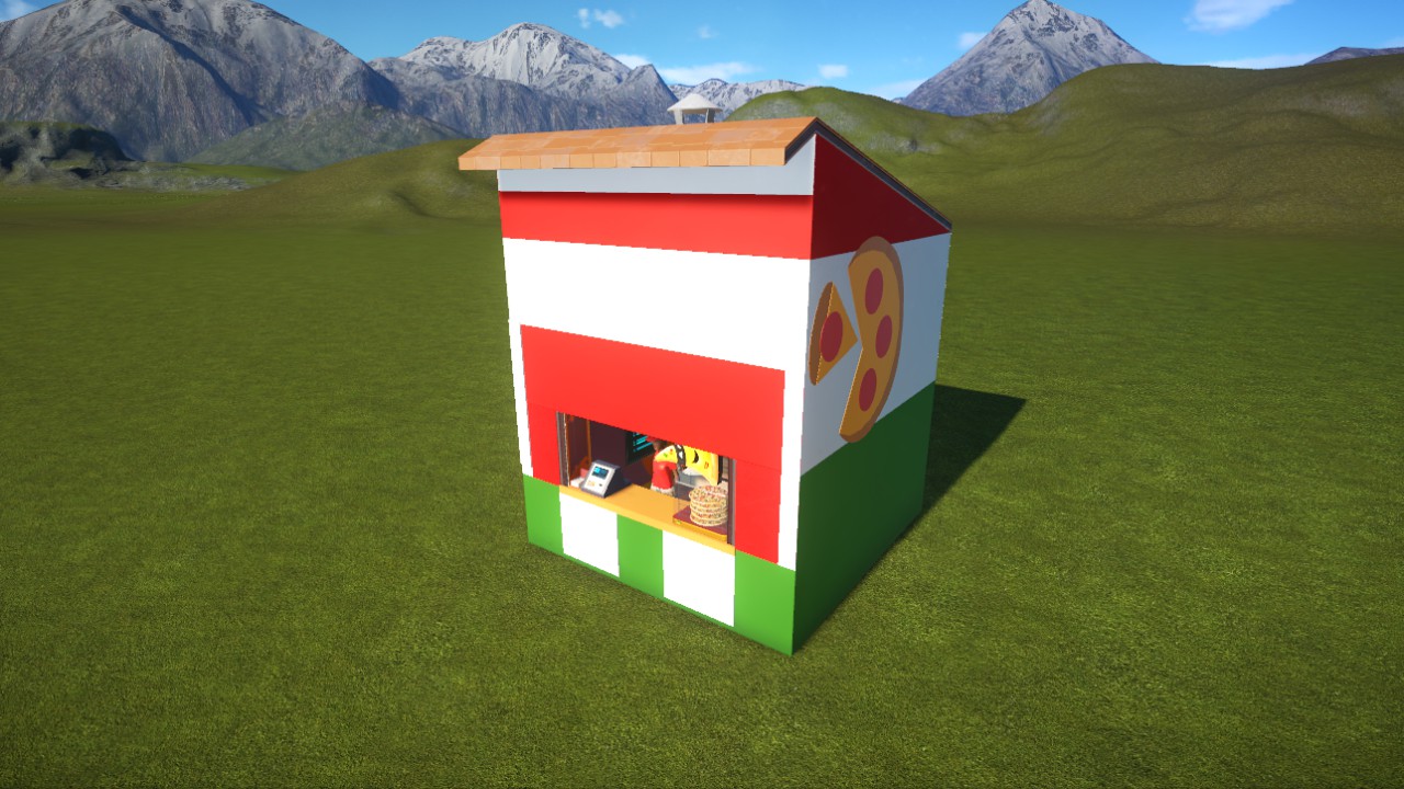 RCT1 Pizza Stall