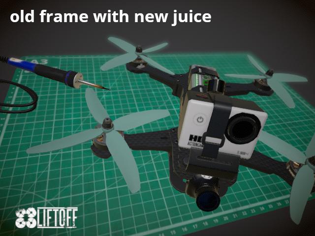 old frame with new juice