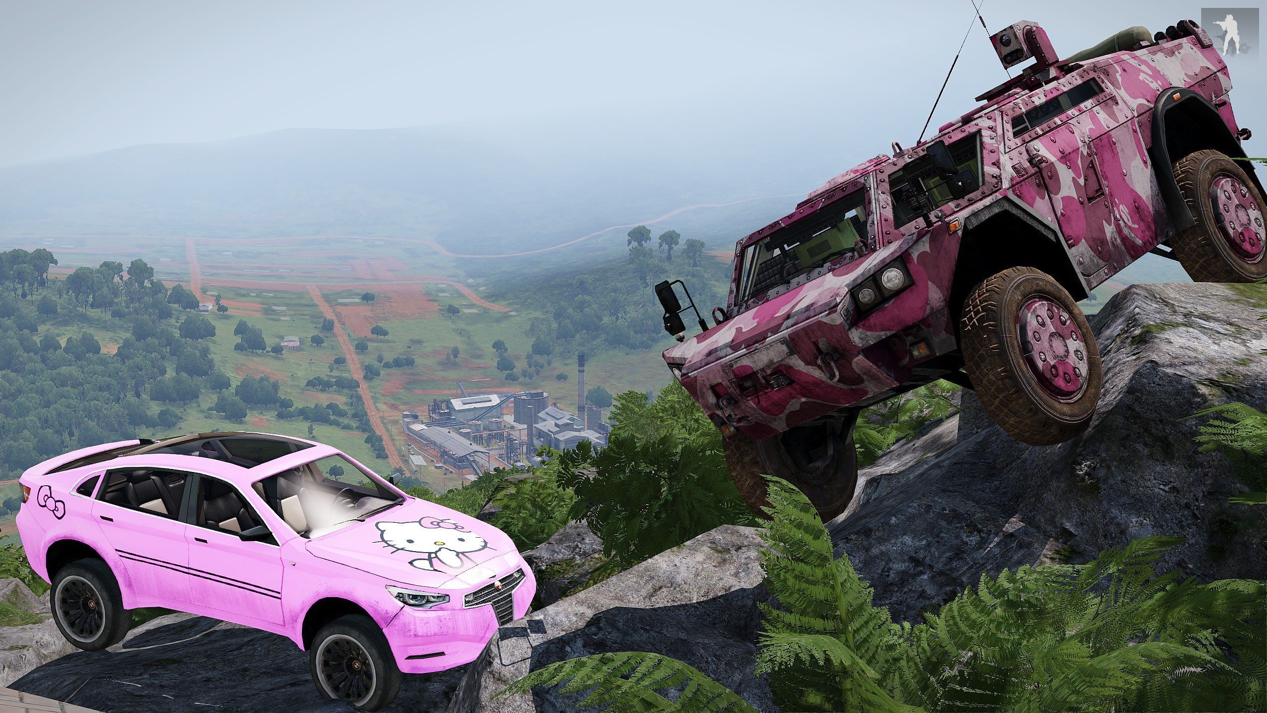 Pink Strider and Hatchback skin