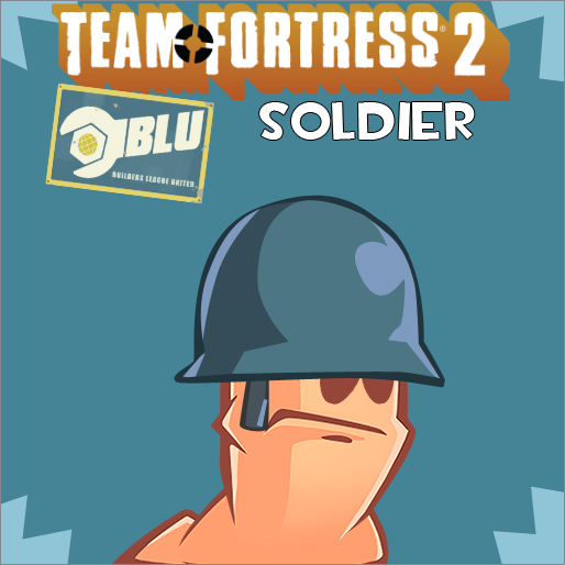 TF2 Soldier Helmet (BLU)