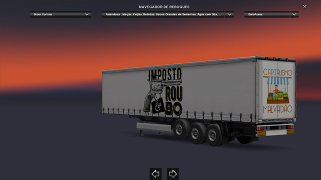 Carga "Imposto é roubo"