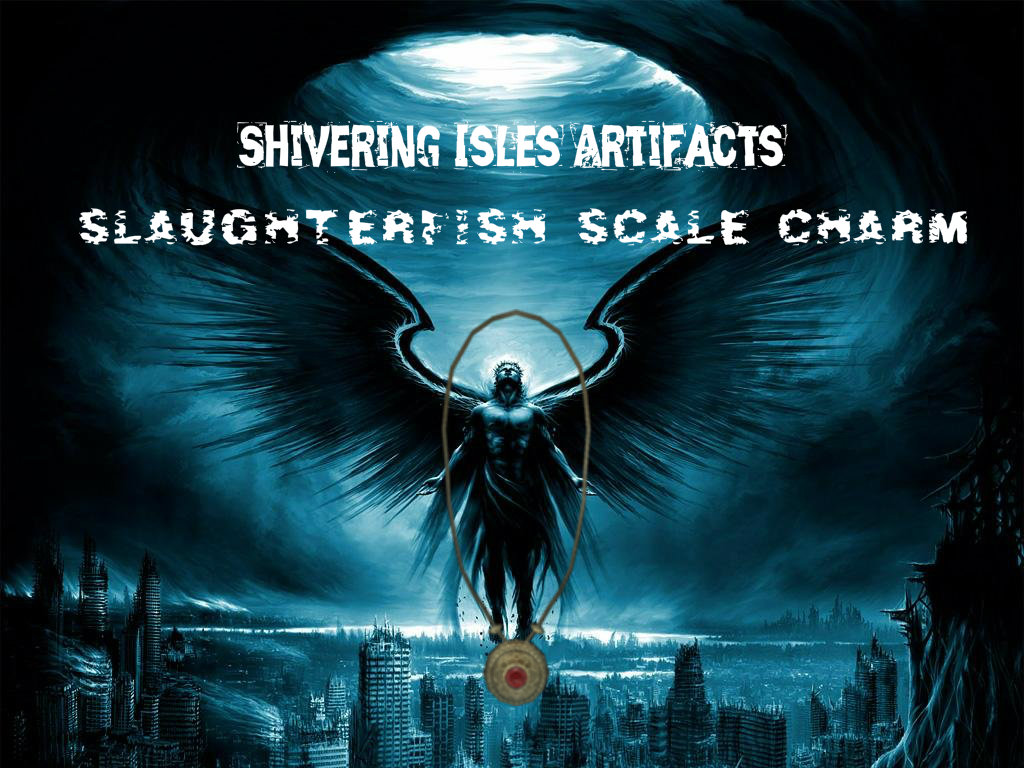 Shivering Isles Artifacts - Slaughterfish Scale Charm