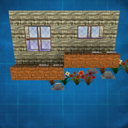 Planter Display & Windows with Background