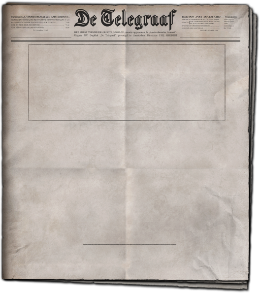 Jozef's Dutch Newspaper Header - De Telegraaf