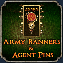 Army Banners & Agent Pins