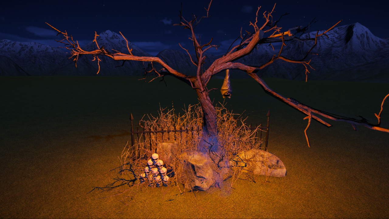 Spooky  Halloween Treeline  2