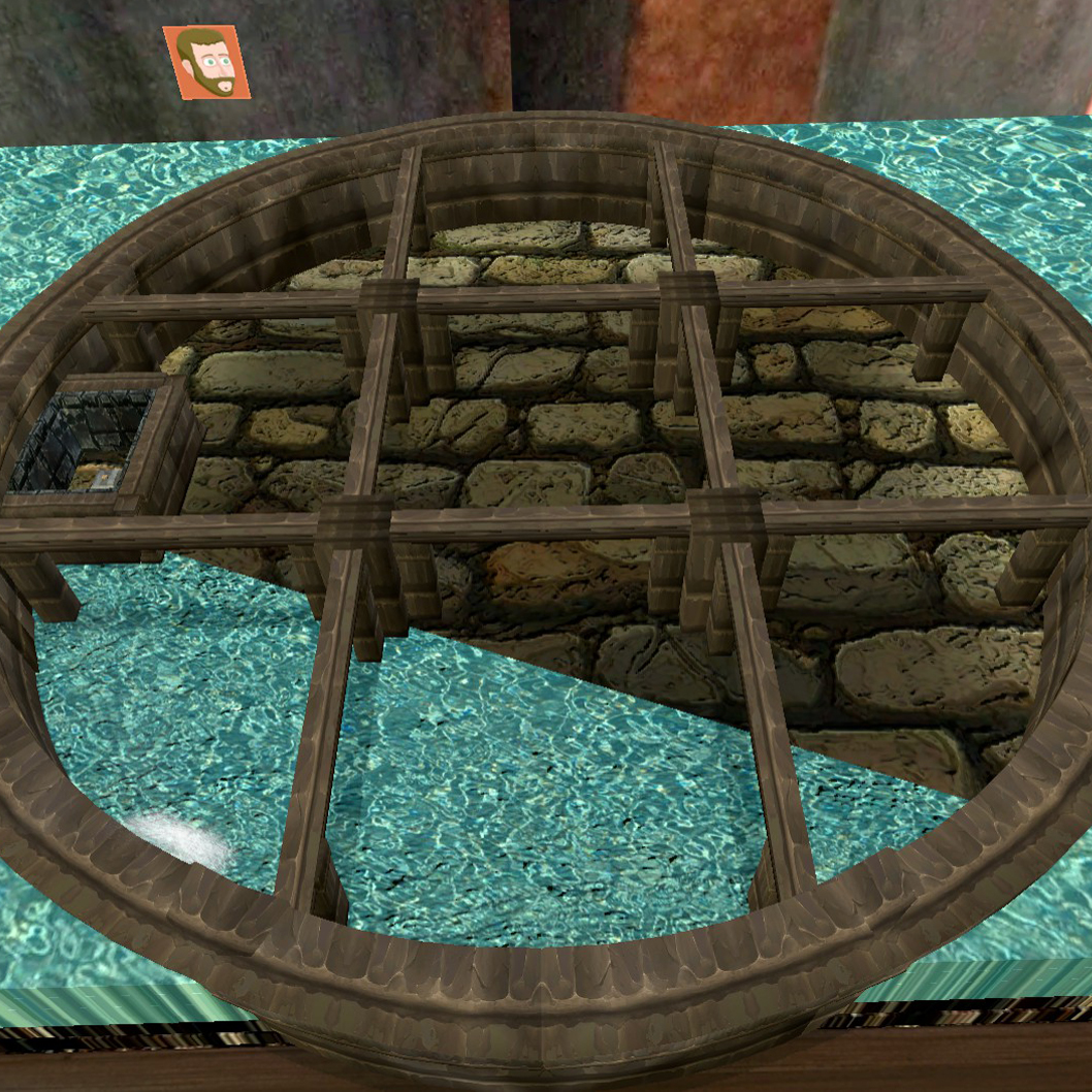 D&D - RPG Ancient Structure, Submerged, Second Floor Map
