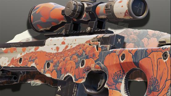 AWP | Paper Collage (Windblown Poppies)