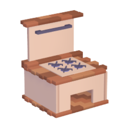 Brick-style stove