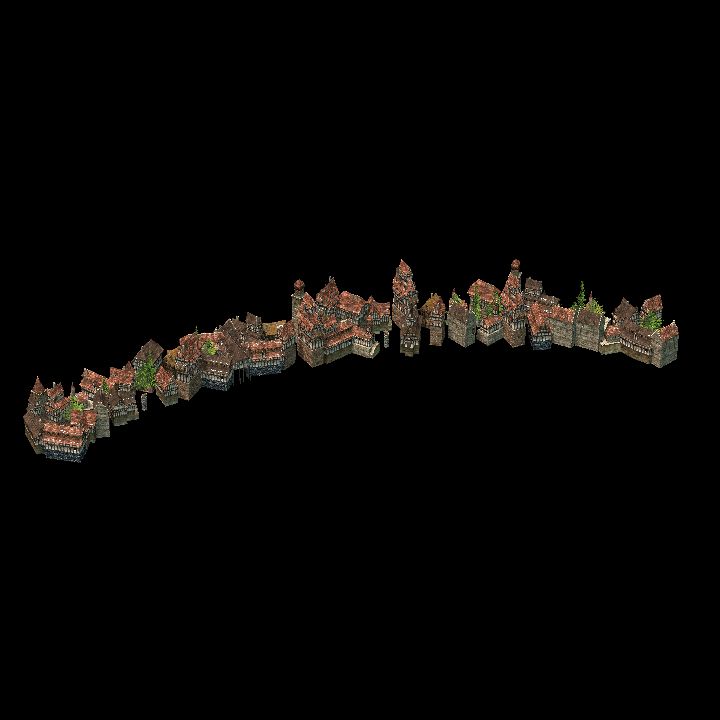 Overworld streets - curve doublewide 2
