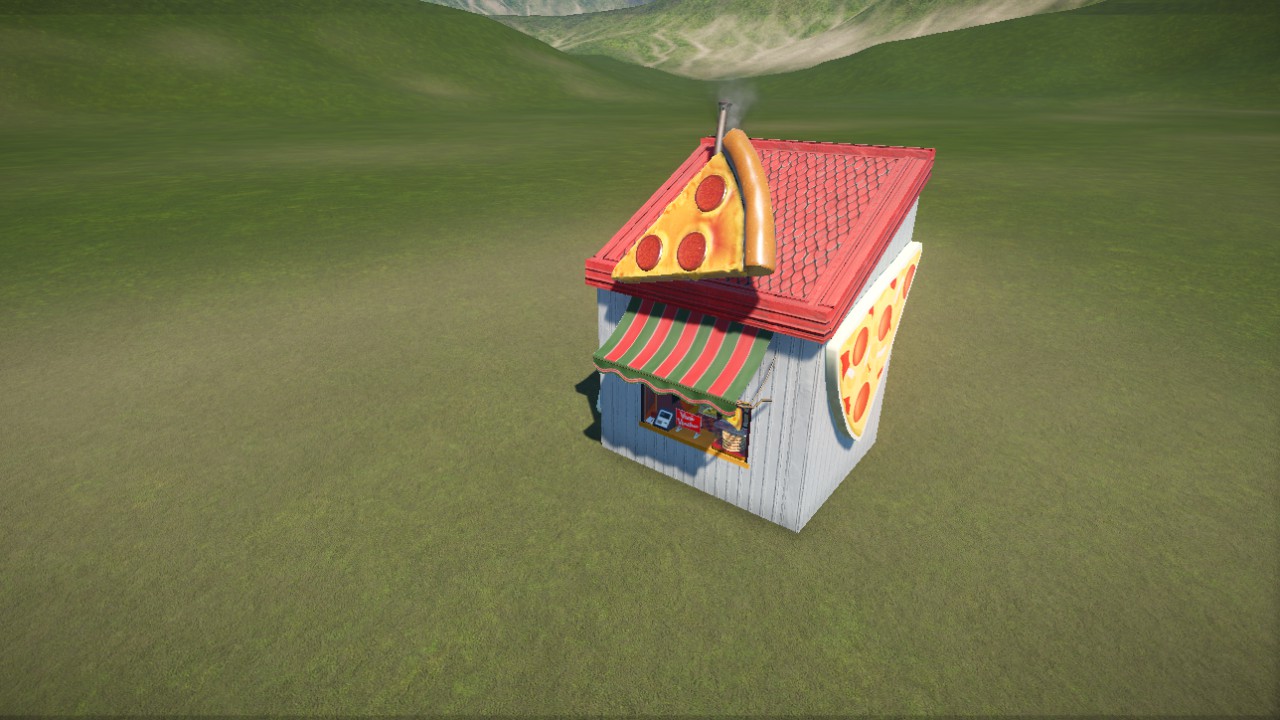 RCT3 Pizza Stall