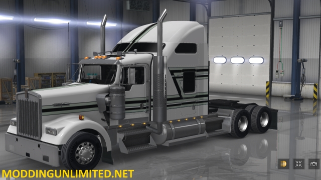 SCS W900 Black & Grey Stripe Skin