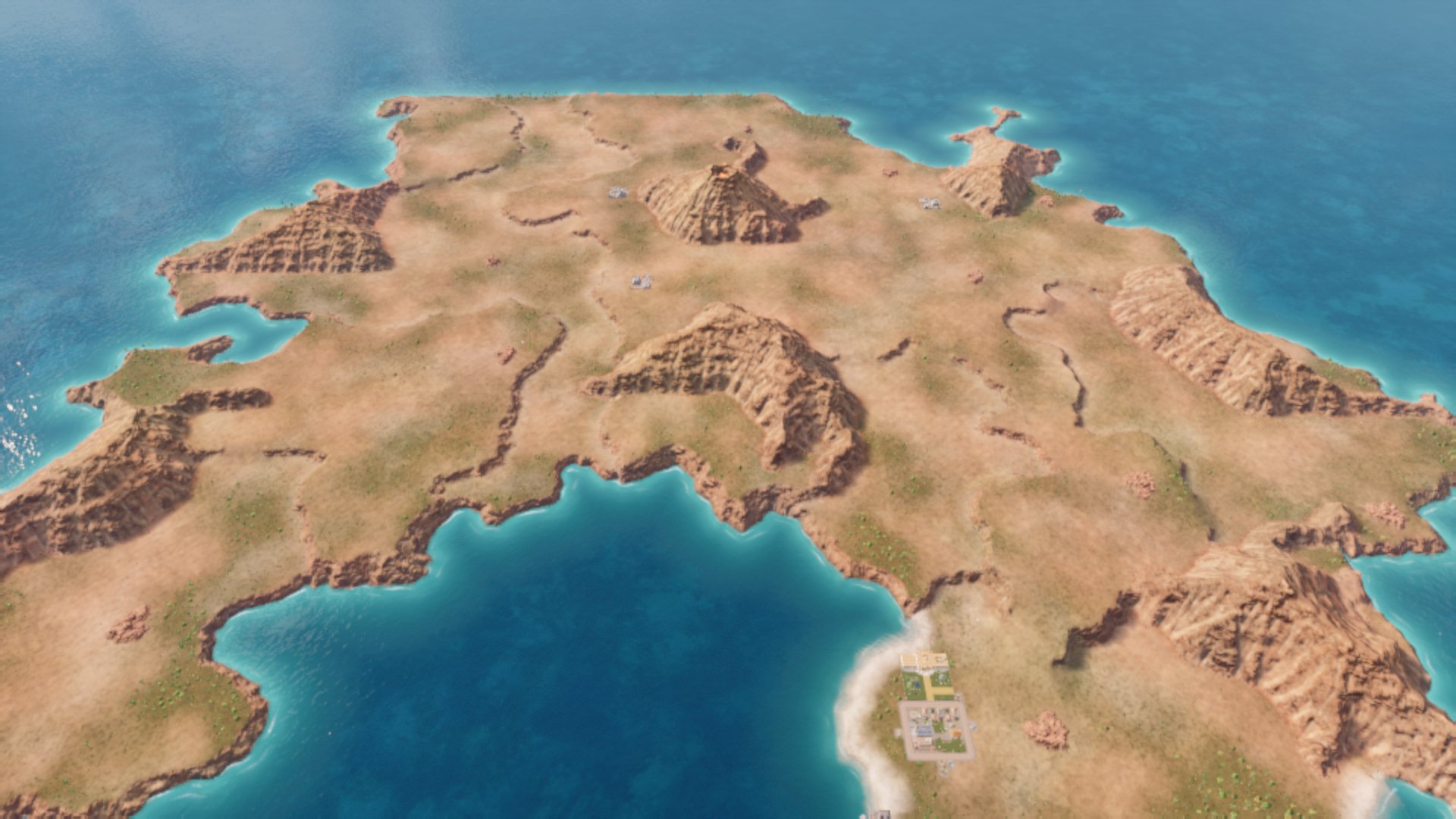 Large Desert Island