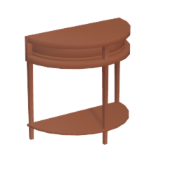 Semi-circular table