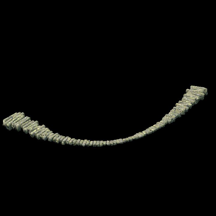 Pathways curved - Plain long curve 1