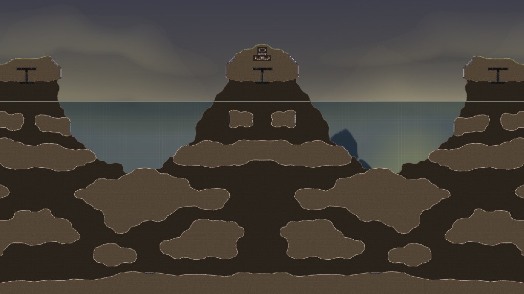 Three island and ships without