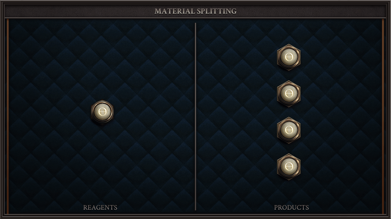 MATERIAL SPLITTING