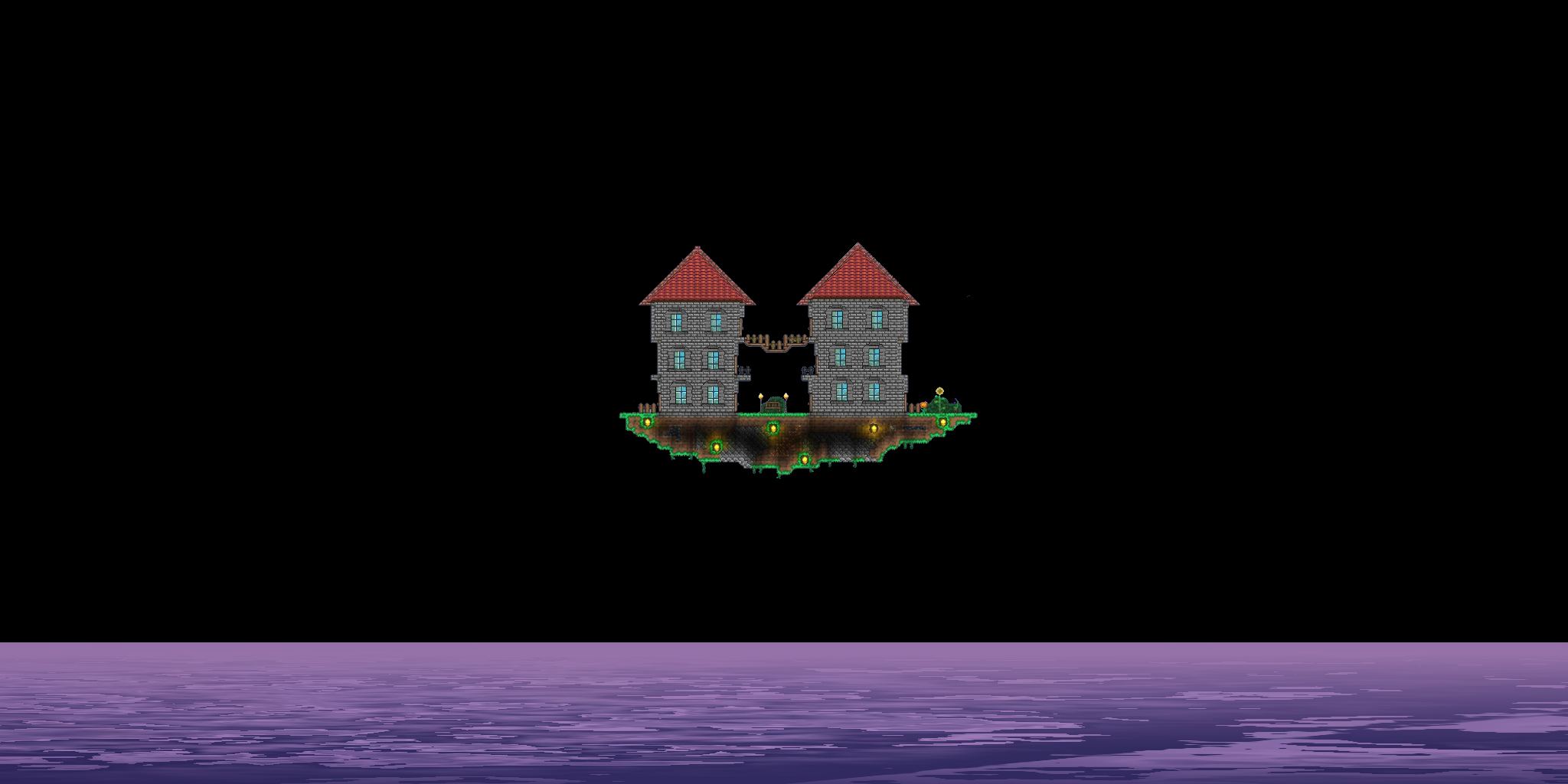 Terraria Floating House