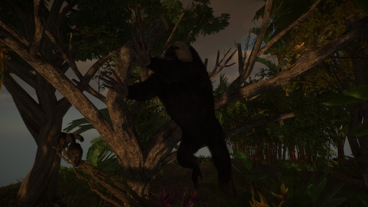white faced saki diorama preview