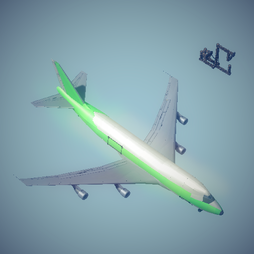 boeing 747-100 green air cargo soft body