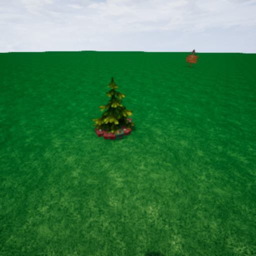 CHRISTMAS TREE GREEN WITH PRESENTS