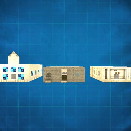 CatSmiles Box Town 3 in 1 Bank, Church, Movie Theater
