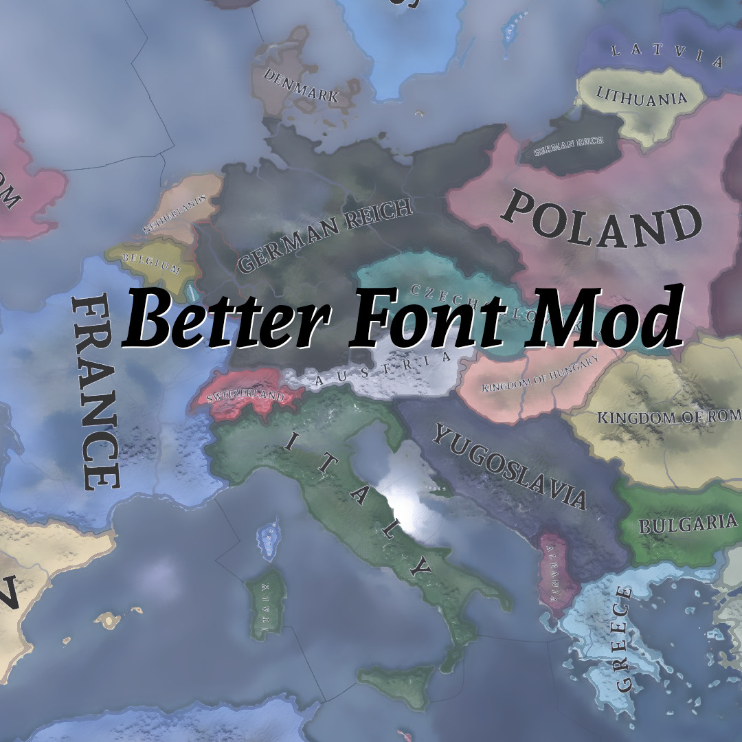 Better Font Mod preview
