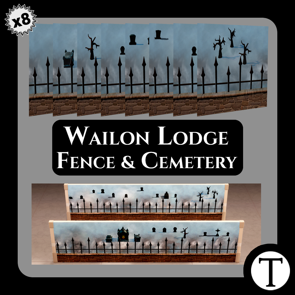 Wailon Lodge Fence & Cemetery Wallpaper Collection