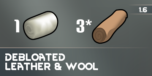Debloated Leather and Wool