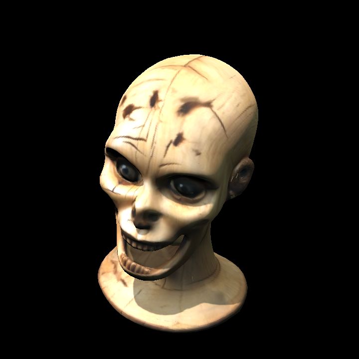 Wooden doll head 4