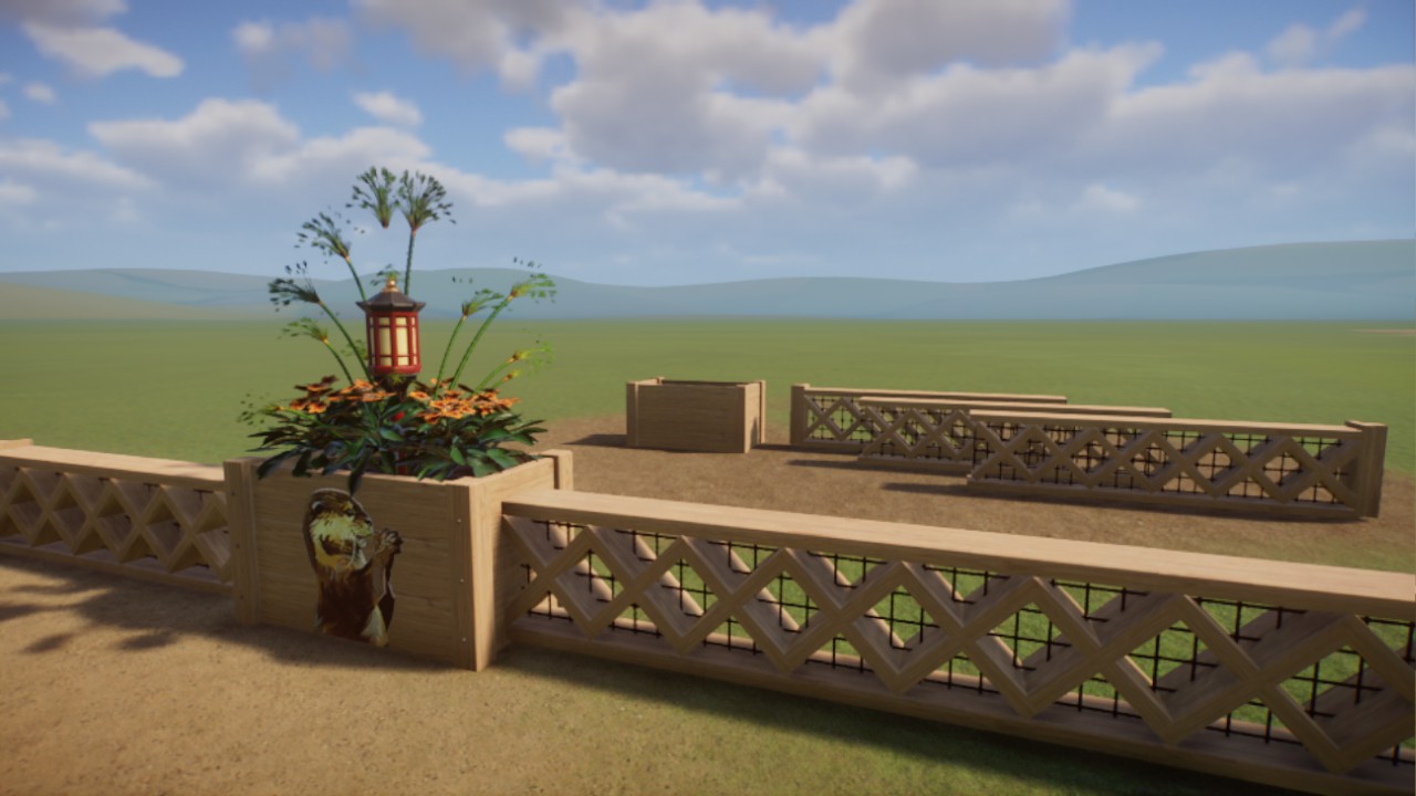 Pine barrier or pathway