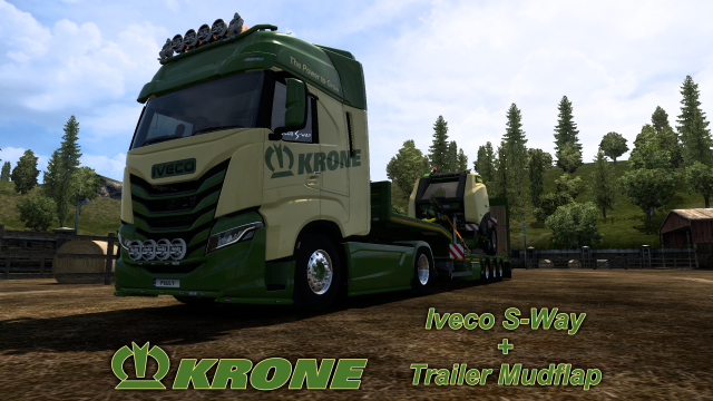 Krone Iveco S-Way + Trailer Mudflap Skin Pack