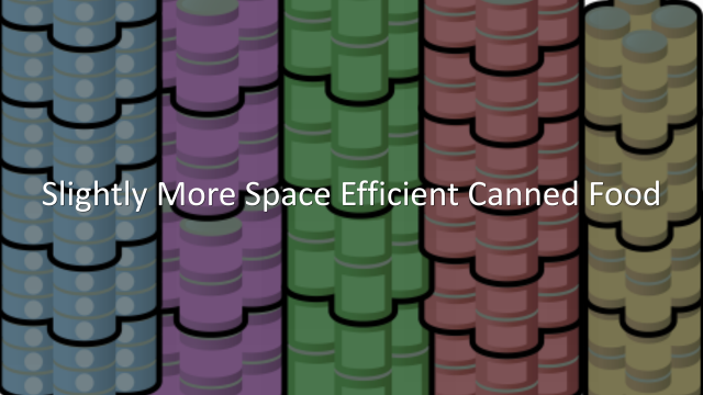 Slightly More Space Efficient Canned Food