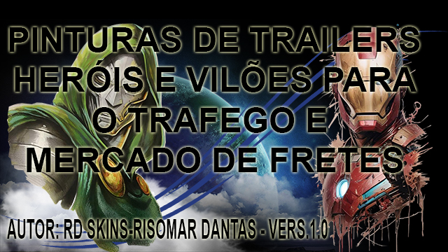 Pinturas de Trailers - Herois e Vilões para o Tráfego eMercado de Fretes preview
