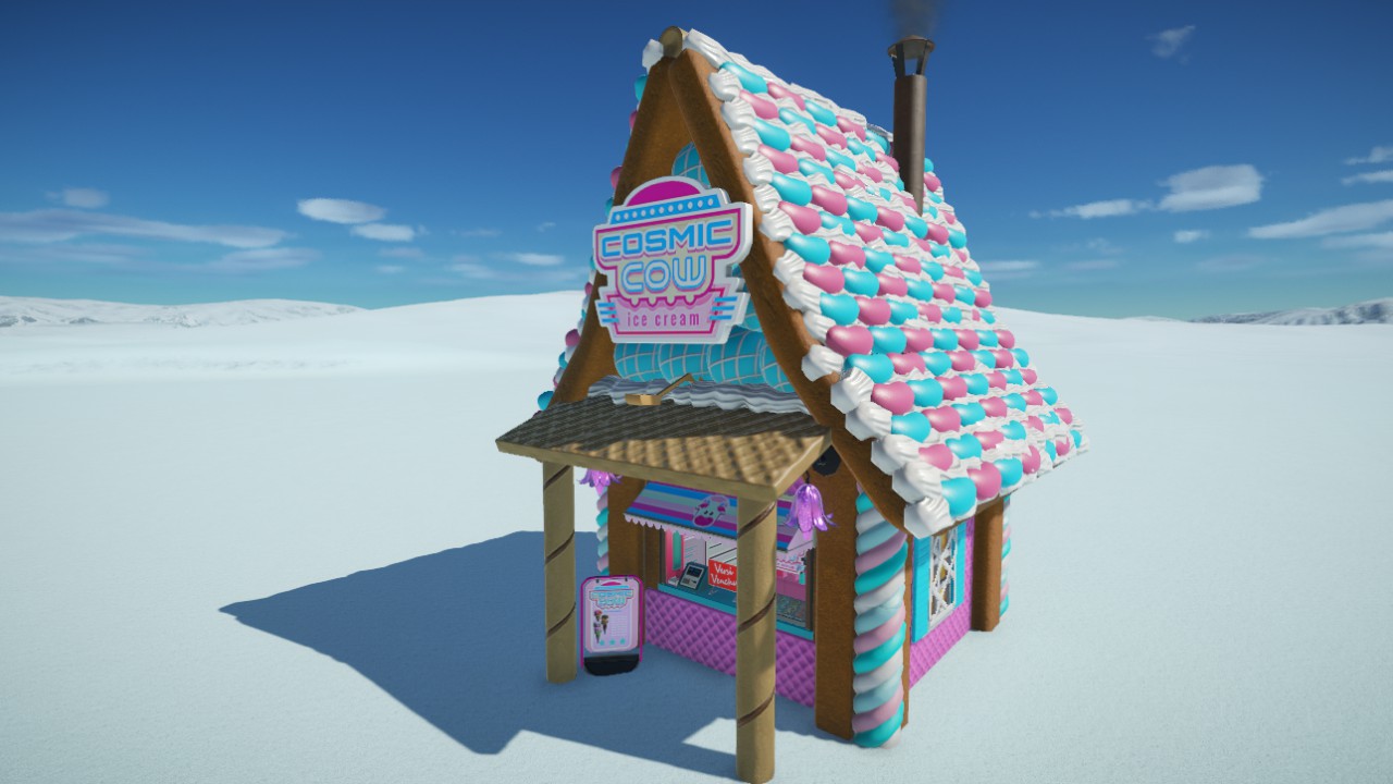 Festive Holiday Candy Cosmic Cow Ice Cream Shop